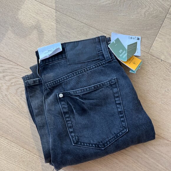 NEW H&M Black/Charcoal Baggy Jeans - Picture 3 of 3